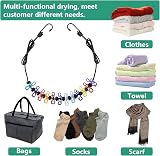 BLBK Retractable Travel Clothesline 1.8m with 12 Clothespins & Towels view 3