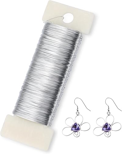 Mozeat Lens 50m Silver Jewellery Wire 0.35mm Iron Craft Wire