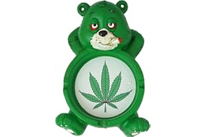 Fantasy Gifts Stoner Bear Polyresin Ashtray - 4"x6"