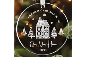 MAPDTWO House Warming Gifts New Home - New Home Ornament 2024 - Housewarming Gifts for New House - Housewarming Gift Ideas for Couple - New Home Gifts for Home, New Home Owners Gift Ideas - Acrylic Ornament