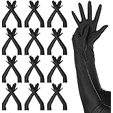 AojSup 12 Pairs Long Satin Gloves for Women Bride Elbow Opera Costume Dress Stretchy Formal Glove
