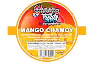 Sarape Treats Chamoy Rim Dip Mexican Tamarind Paste for Drinks, Fruit, Alcoholic Beverages, Candy, and More (Mango)