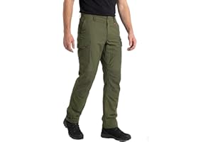 DANISH ENDURANCE Lightweight Hiking Pants for Men, Water-Resistant Outdoor Cargo Trousers with Stretch