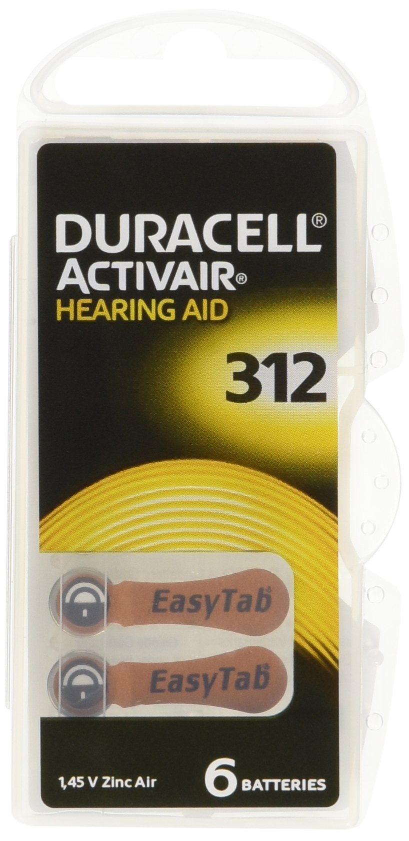 60 PACK Duracell Activair Easy Tab Long Hearing Aid Battery Batteries