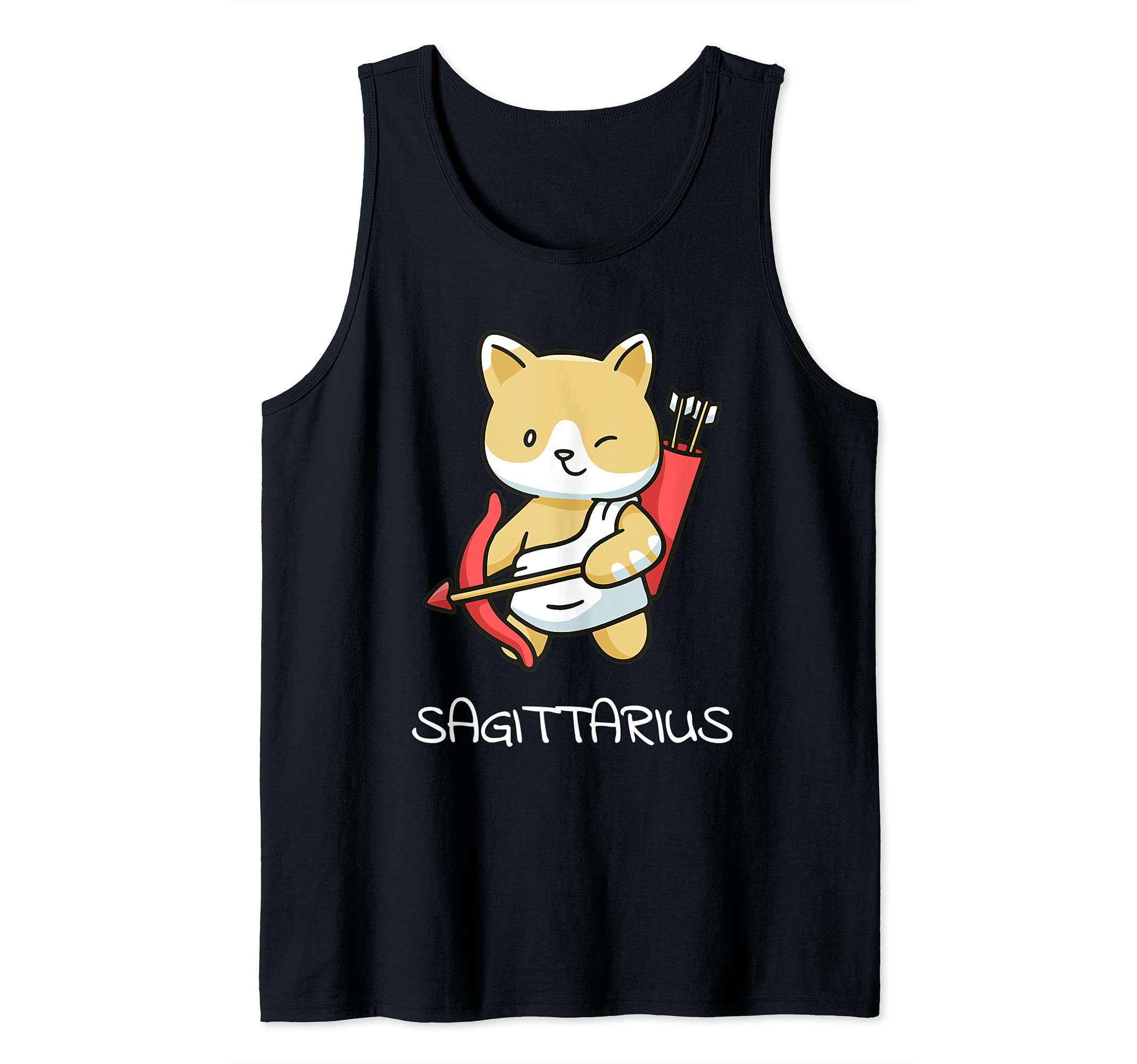 Sagittarius Cat Zodiac Signs Kawaii Astrology Cats Horoscope Tank Top