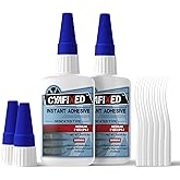 CYAFIXED Professional Grade Cyanoacrylate Super Glue, Medium Viscosity CA Glue for Woodworking, 4 oz. Value Pack - Instant Ad