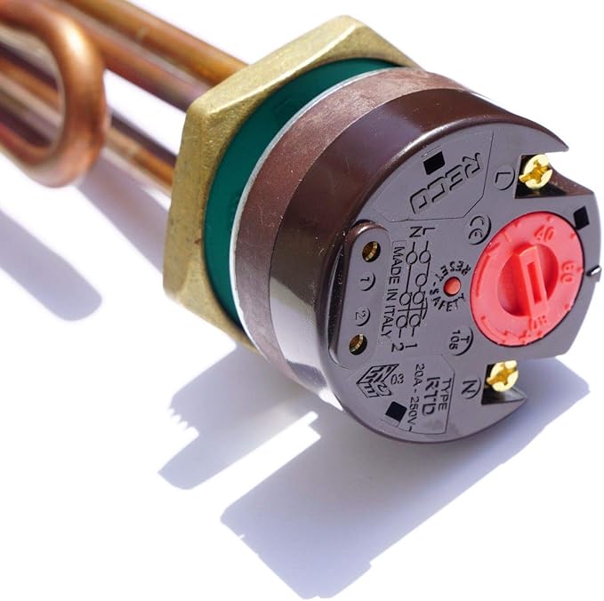 RECO Thermowatt Solar Heating Element with Thermostat 1 1/4" 5/4" 3kW