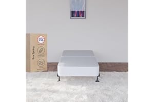 Greaton Fully Assembled Split Low Profile Wood Traditional Box Spring/Foundation for Mattress Set, Twin, Color