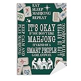 BlissfulAbon Mahjong Gifts Kitchen Towels - Mahjong Decorative Waffle Weave Dish Towels, Mahjong Gifts Hand Tea Towel, 16×24 Inches