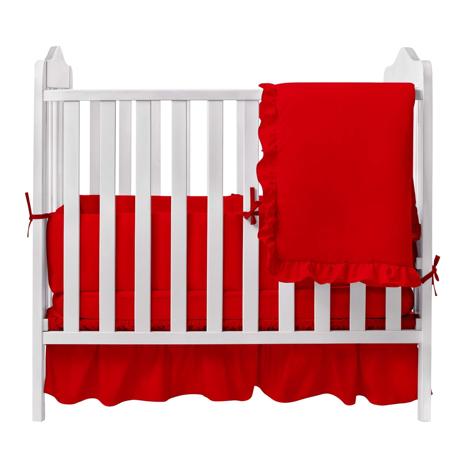 solid red crib bedding