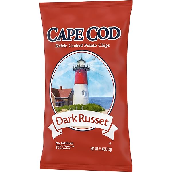 CAPE COD POTATO CHIPS, RUSSET KETTLE CHIPS, 7.5 OZ
