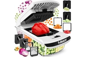 Fullstar Vegetable Chopper Vegetable Cutter Spiralizer Vegetable Slicer - Food Onion Veggie Chopper Dicer Potato Fry Cutter (