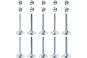 SXKXM 2" Elevator Bolt & Nut Kit (10 Pcs) Compatible with Todco and Whiting Door, for Truck Rolling Doors, High-Speed Rolling Doors, Elevating Door Components