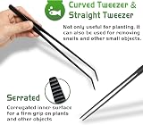 NEPTONION 6 in 1 Aquascaping Tool Kit with PH Tester Black Steel view 3