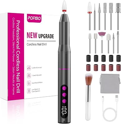 Nagelfräser kabellos tragbare 35000 U/min Fräser Nägel & Acrylnägel