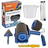 TOURACE&reg; 9Pcs/Set Paint Roller Kit with Sticks Paint Roller Pro Transform Your Room in Just Minutes Quickly Decorate Runner Tool Painting Brush Set