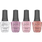 Gelish Foundation Flex &ndash; Flexible Base Coat for Nails, Ridge Filling, &amp; Perfect Protection, Soak-Off Rubber Base Gel Nail Kit for Long-Lasting Nail Strength and Flexibility