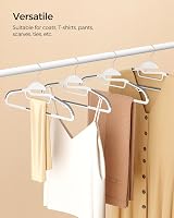 SONGMICS Plastic Clothes Hangers 0.5 cm Thick 41.5 cm Wide 20pc view 6