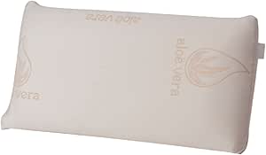 Studio Decor Almohada viscoelástica, 105 cm, 100%, Blanco, 105.00x13