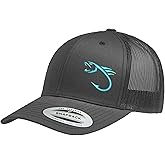 Love Sketches Embroidered Fishing Trucker Hat – Breathable Mesh Snapback Cap for Men & Women, Dad Fishing Gift, Outdoor Hat