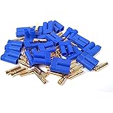 10 Pairs EC5 Bullet Banana Plug Connector Female Male 5mm Bullet Gold Connector for RC ESC LIPO Battery