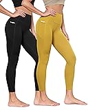 ODODOS 2-Pack Buttery Soft Lounge Yoga Leggings