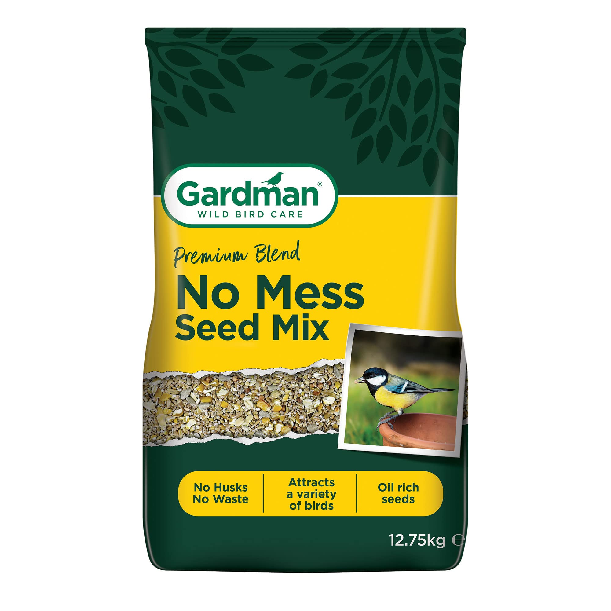 Gardman A05552 No Mess Seed Mix, Natural, 12.75 kg Natural A05552