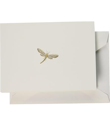 Crane & Co. Engraved Beach Glass Thank You Notes - Pack Of 10 Elegant Cotton Cards