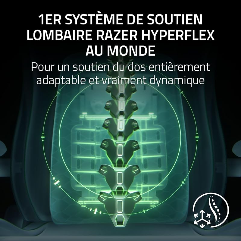 Iskur V2 NewGen - Fauteuil Gaming Ergonomique Respirant Cuir EPU de 2e gen avec Technologie Cooltouch - système de Soutien Lombaire Hyperflex - Arches d’épaule Extra-Larges | Quartz