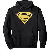 Superman Gold &amp; Black Shield Pullover Hoodie