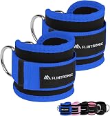flintronic Ankle Straps for Cable Machine with Double D-Ring