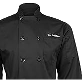ChefsCloset Personalized Embroidered Chef Coat Customized Chef Jacket