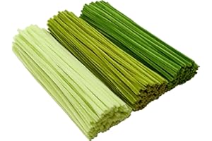 YYUENG TAK YYUENGTAK 300pcs Green Pipe Cleaners Bulk(3 Different Tone Green) - Fluffy Craft Pipe Cleaners for Arts & Crafts, Ideal for Making Flowers, Animals & Decorations (12 x 0.24 inches),Chenille Stems