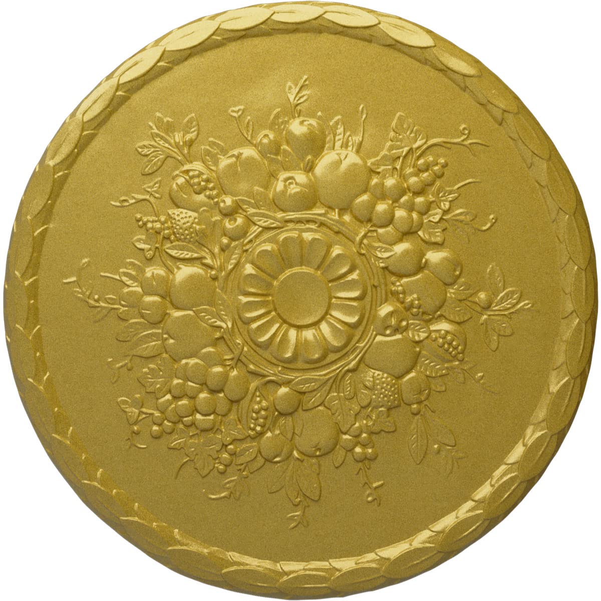 Photo 1 of *** STOCK PHOTO REFERENCE ONLY ***Ekena Millwork CM22ATRGS Ceiling Medallion, Rich Gold