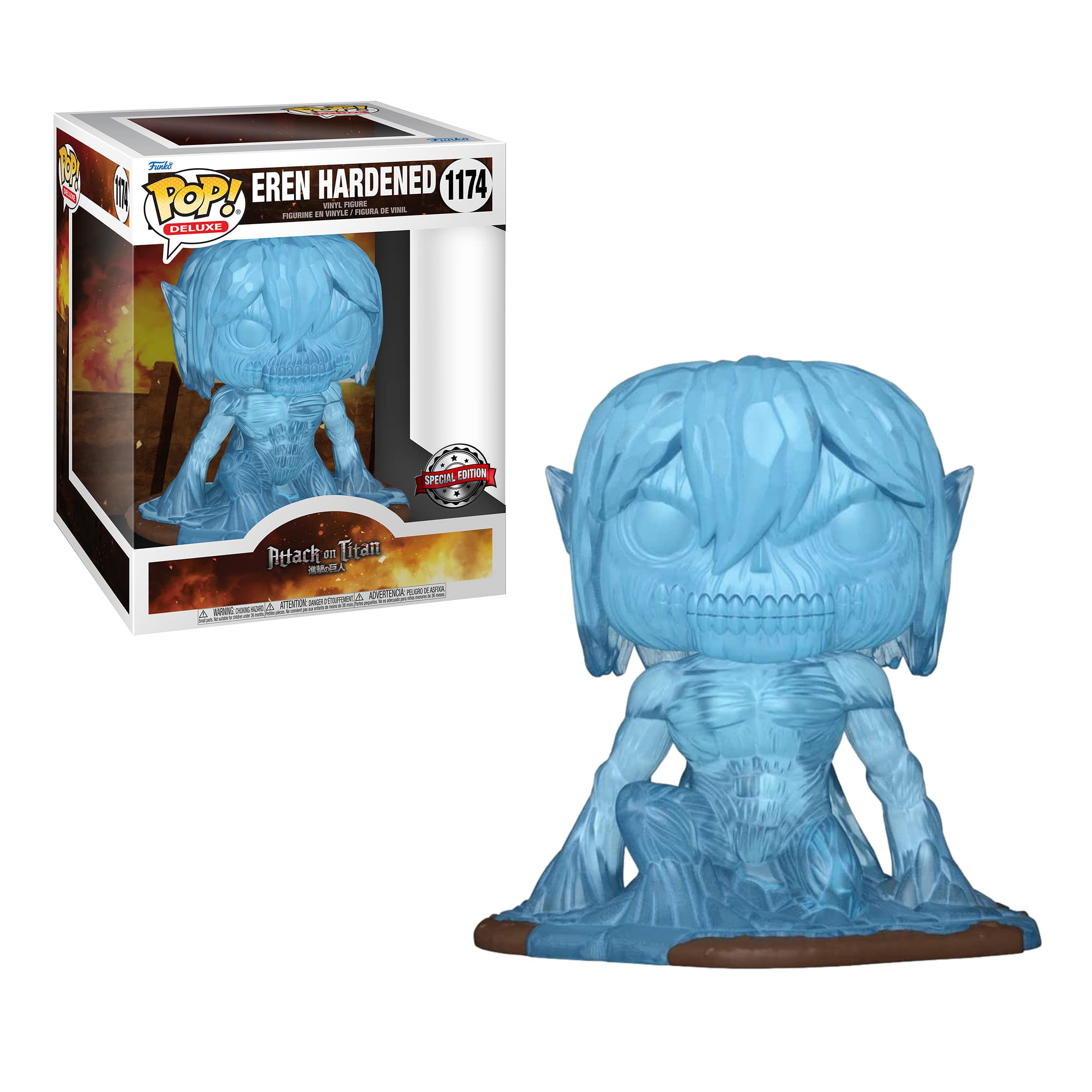 POP Funko Animation: Attack on Titan - Eren Yeager Hardened Deluxe Vinyl Figure (Exclusive)