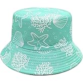 Bucket Hat for Women Men Beach Sun Hat Fishing Hat Double Side Wear Reversible Fisherman Hat