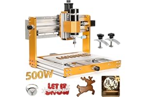 Lunyee 3018 Pro Ultra CNC Machine 500W All-Metal CNC Router Machine, Upgraded 3 Axis Engraver Machine Limit Switches & Emergency-Stop with GRBL Offline Control for Metal, Wood, Acrylic, PCB MDF