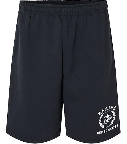 Classic United States Marines Gold Super-Comfort Sweat Shorts in