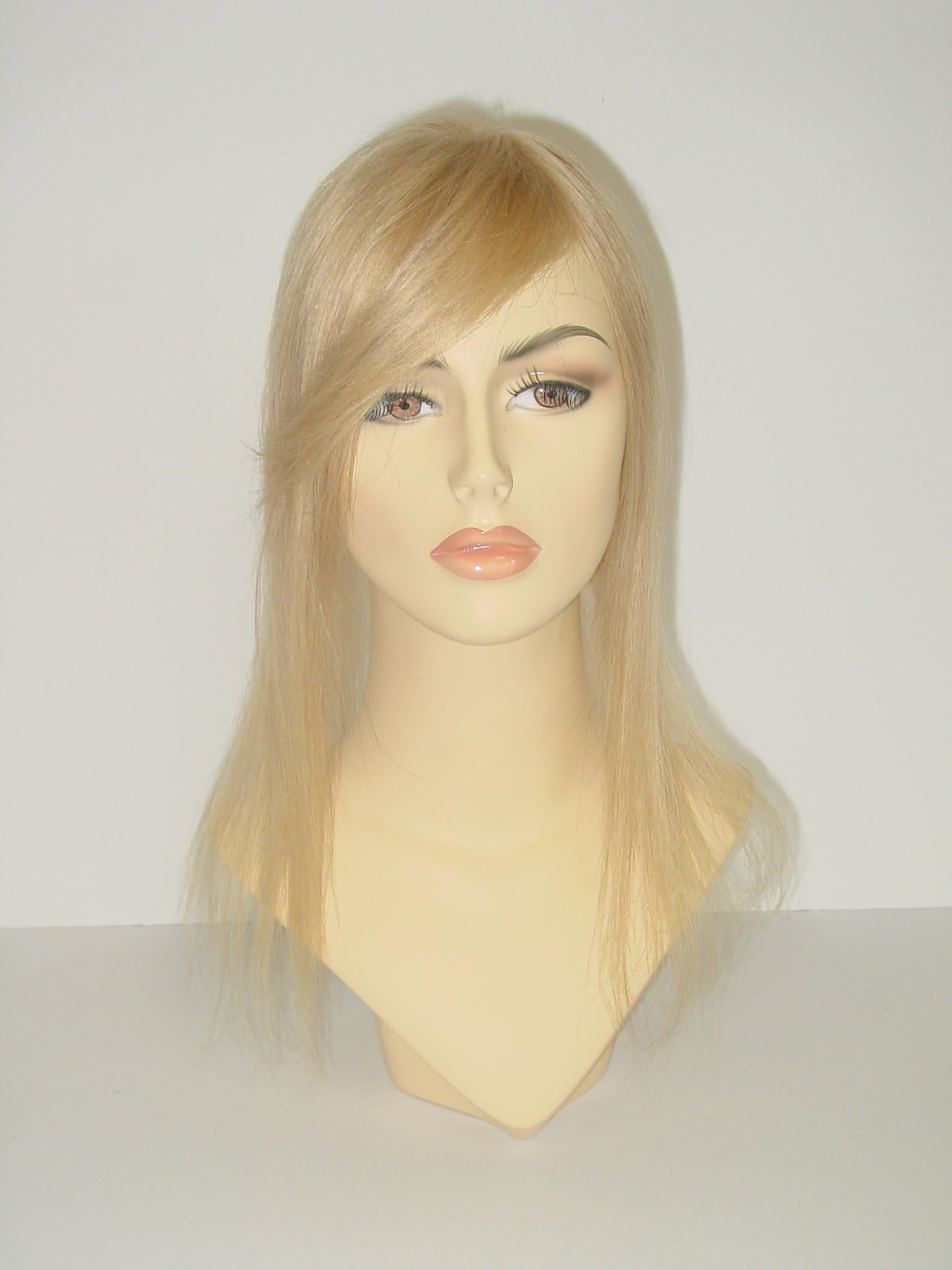 Hairdiamond Luna Topper Semi Wig in Human Hair 16" Pecan