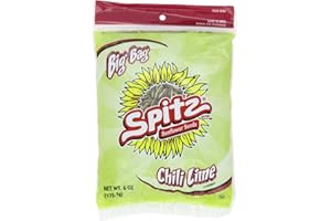 Spitz, Sunflower Seeds, Chili Lime Flavored, Big Bag, 6oz Bag (Pack of 4)