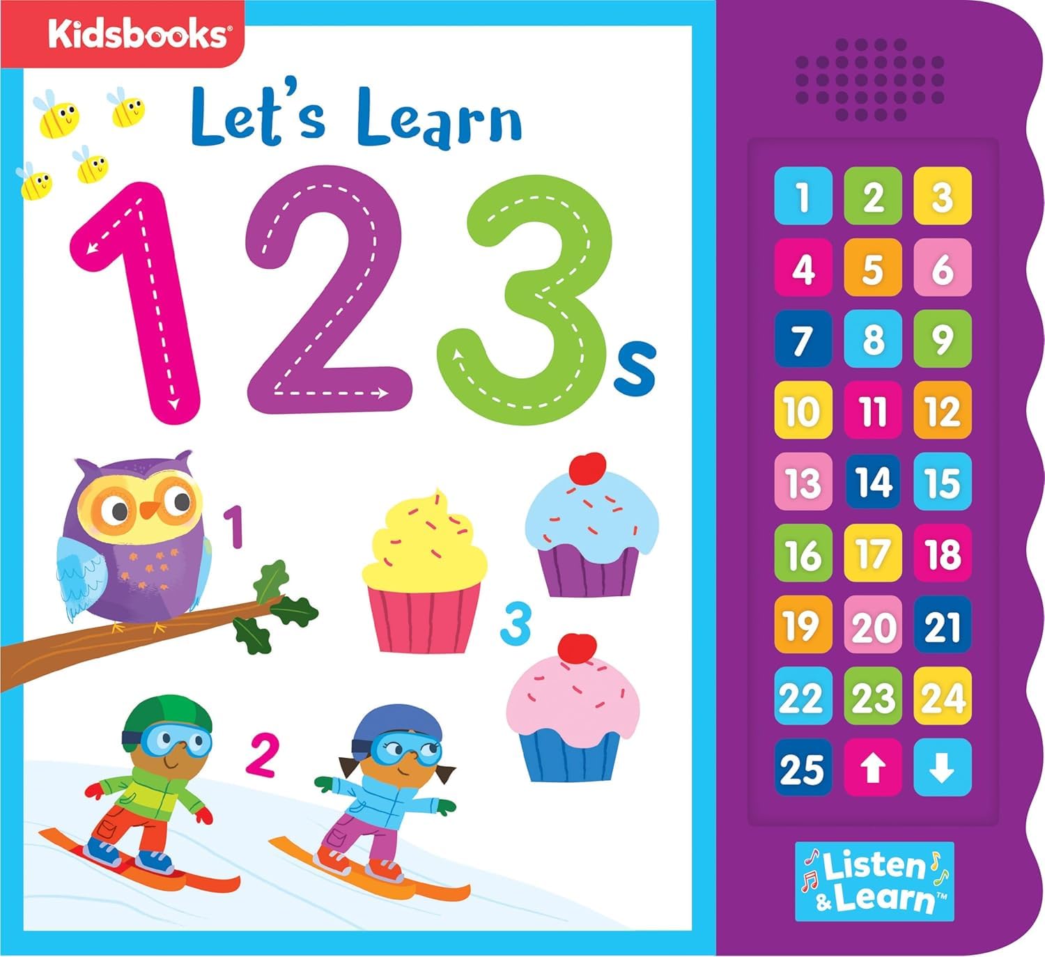 Let's Learn 123s - Interactive Counting Sound Book for Toddlers | 27 Fun Buttons, Tracing & Number Recognition | Engaging Early Learning Board Book (Listen & Learn)