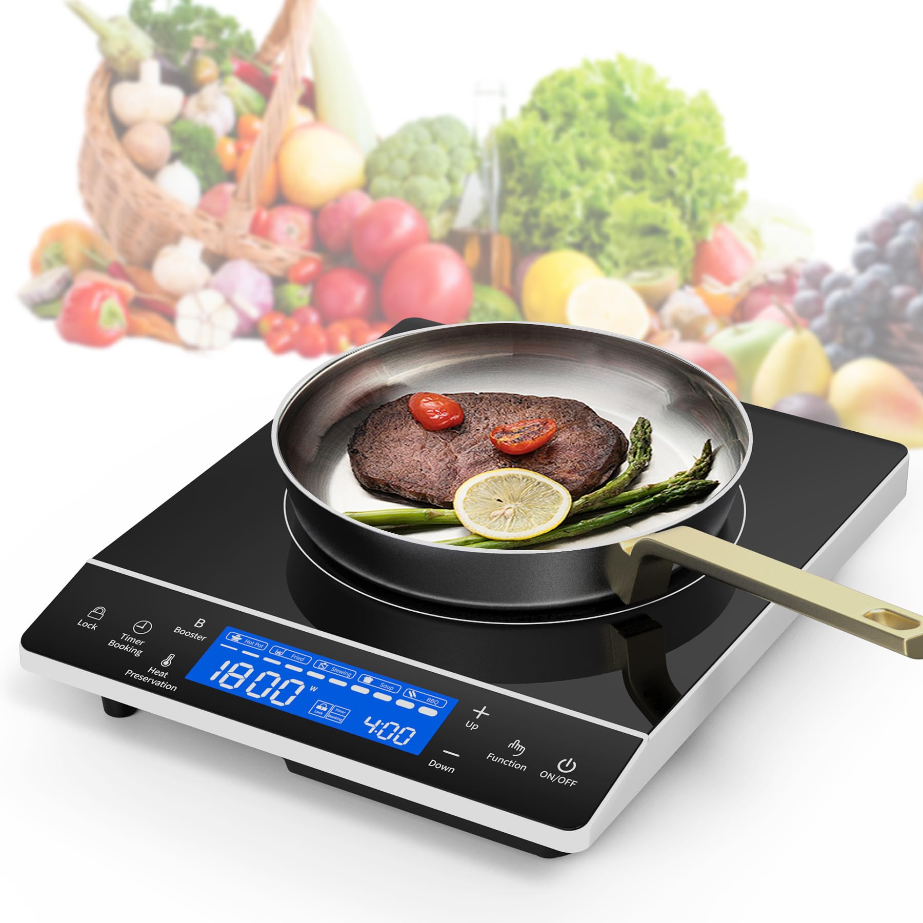 Mua Induction Cooktop Single Burner, 1800W 110V Induction Burner