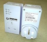 Simpler Networks HomePlug AV 200 Mbps Powerline Ethernet Adapters Starter Kit 2 view 2