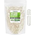 XPRS Nutra Vegan Size 000 Empty Capsules - 1000 Count Clear Empty Vegan Capsules - Vegetarian - DIY Vegetable Capsule Filling - Veggie Pill Caps Pills