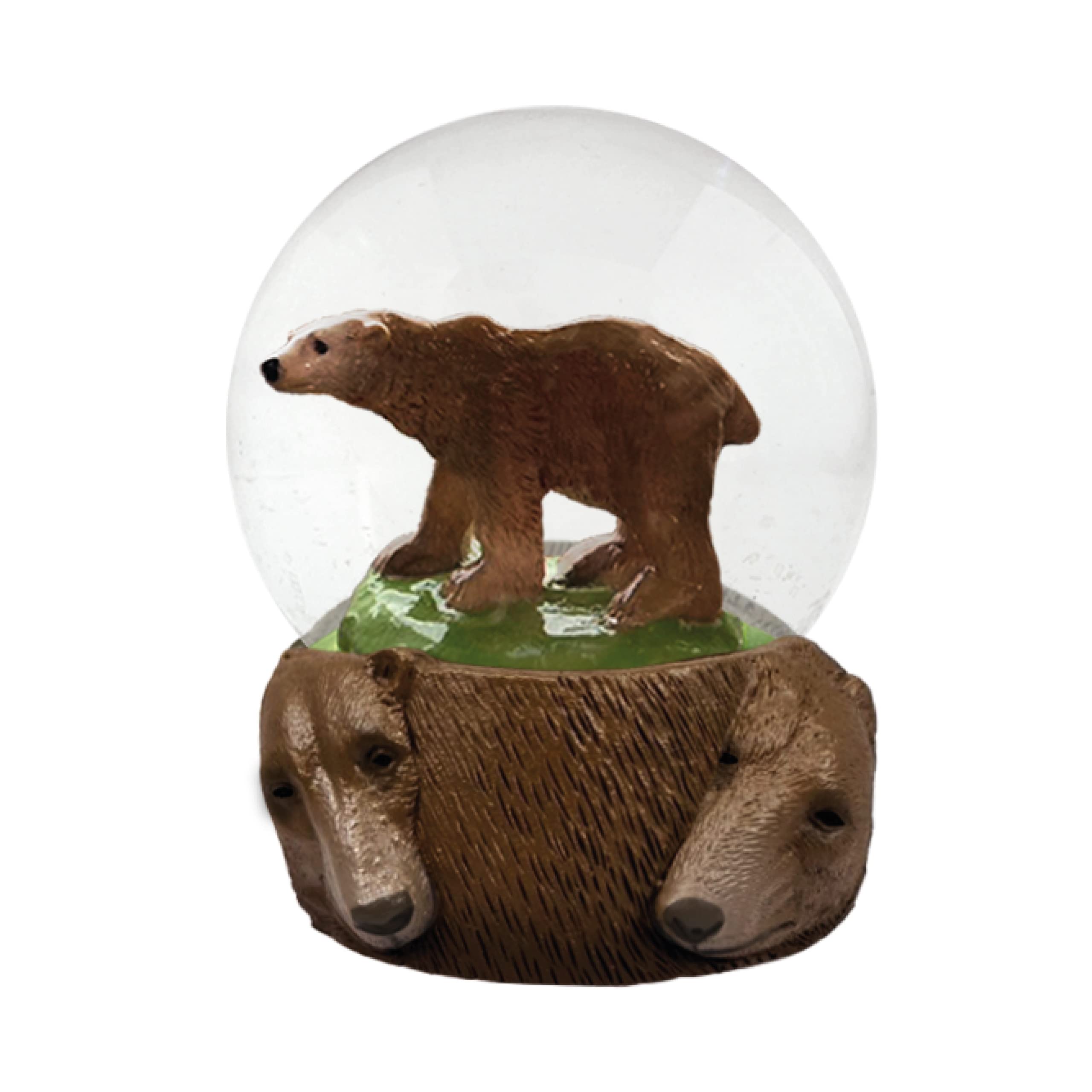Water Globe - Brown Bears from Deluxebase. Decorative Snow Globe Ornament with Brown Bear Figurines, Glass Glitter Dome with Resin Base, Novelty Home Decor Display Piece. — image 1