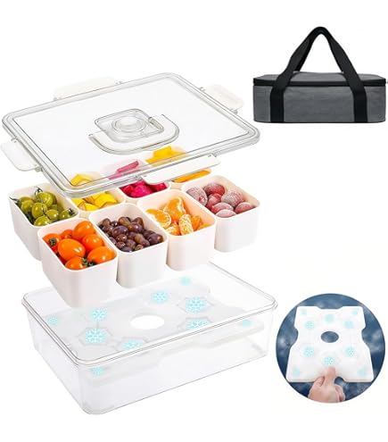 Amazon.com | Pampered Chef Large Square Cool & Serve: Serving Trays