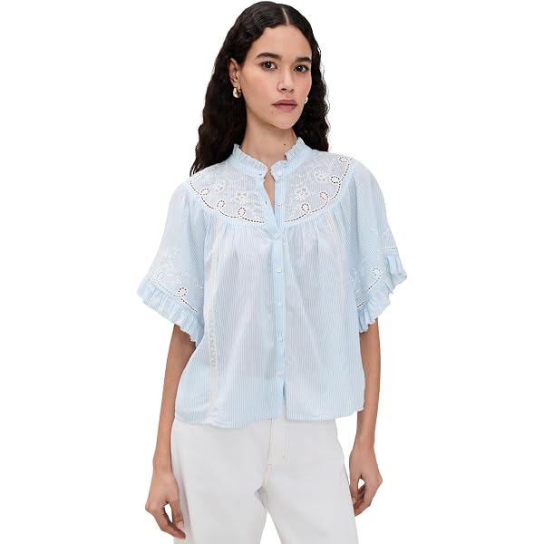 ♡mam♡ Amazon.com: Generation Love Women's Mina Lace Shirt, Petal Pink