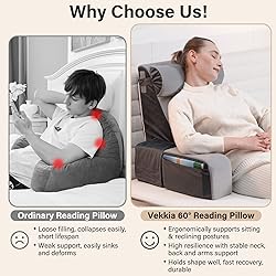 Vekkia Reading Pillows for Sitting in Bed