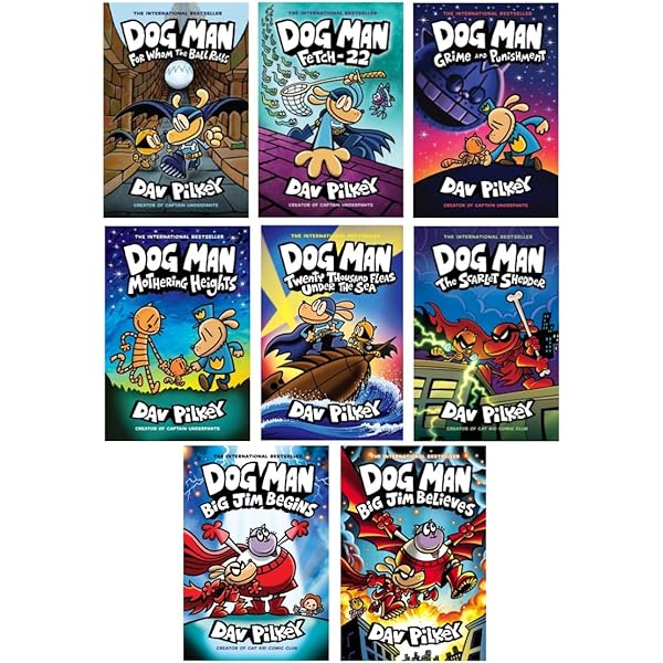 Dogman Series 1-12 Complete Books Set by Dav Pilkey: Dav Pilkey