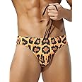 Arjen Kroos Mens Swim Briefs Sexy Bathing Bikini Printed Quick Dry Swimsuit with Drawstring for Men